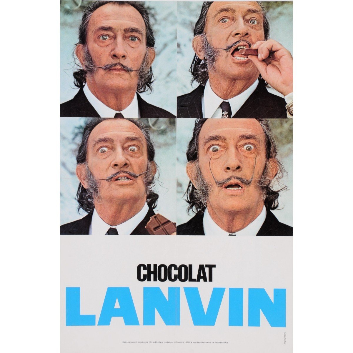 Реклама шоколада Lanvin с участием Сальвадора Дали