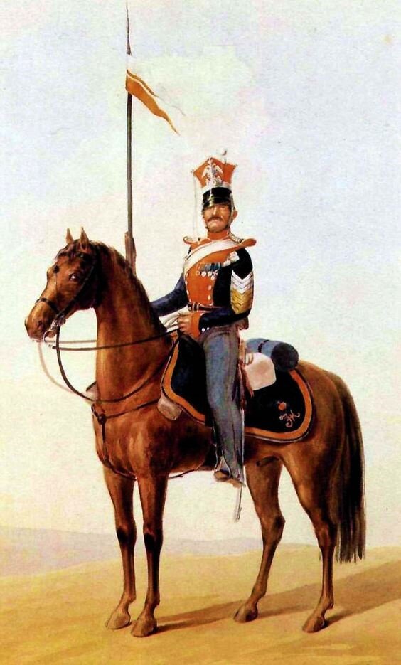 Сверхсрочный рядовой Ямбургского уланского полка (1845).