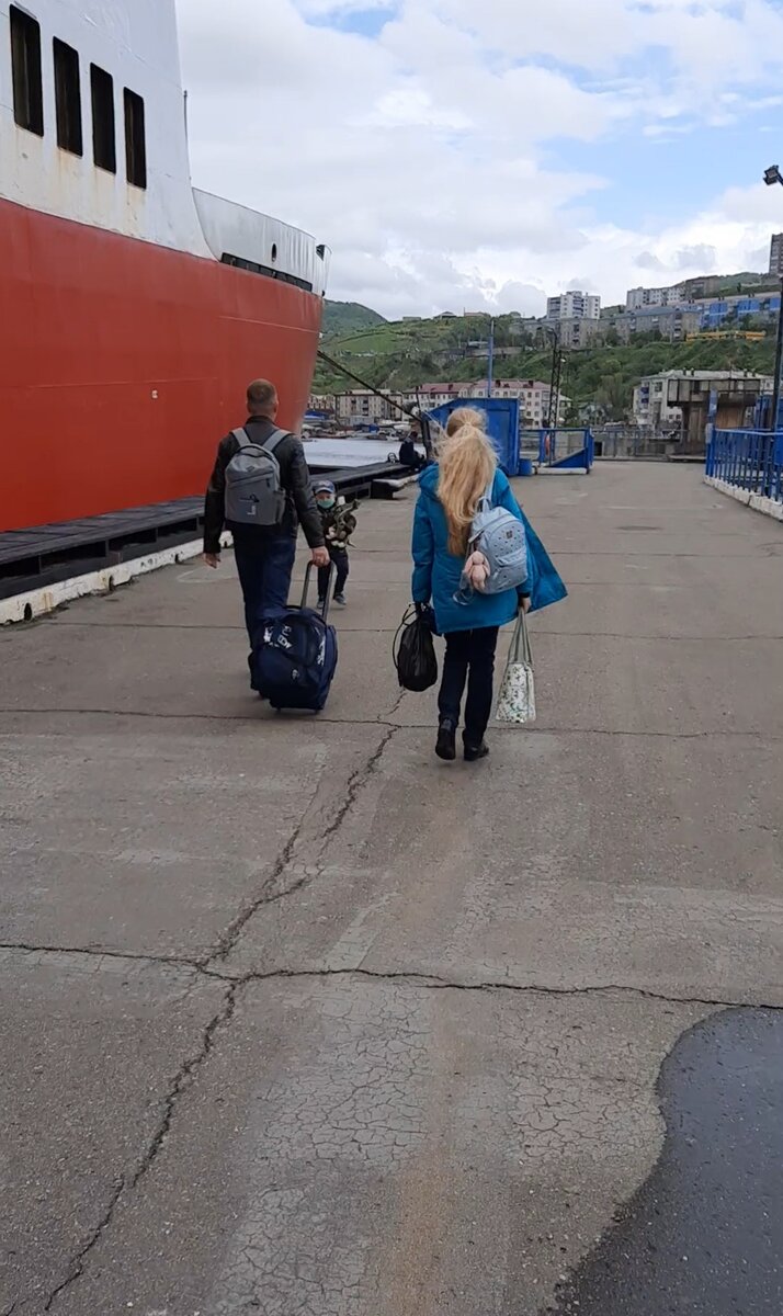 Посадка на паром