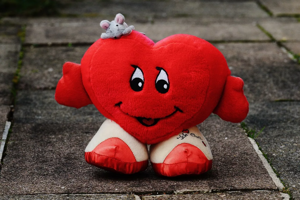 Милые и добрые игрушки подобной тематики, всегда поднимут настроение вашей второй половинке ♥