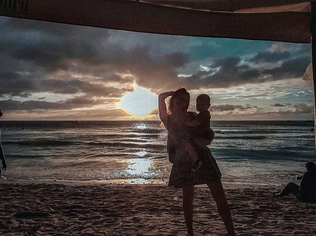 Пляж Боракая на закате