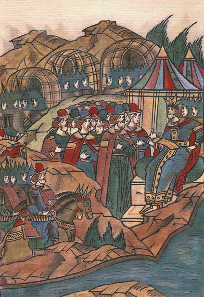 Миниатюра из Лицевого Летописного свода, XVI в. Иллюстрация из фондов ГМЗ "Куликово поле"