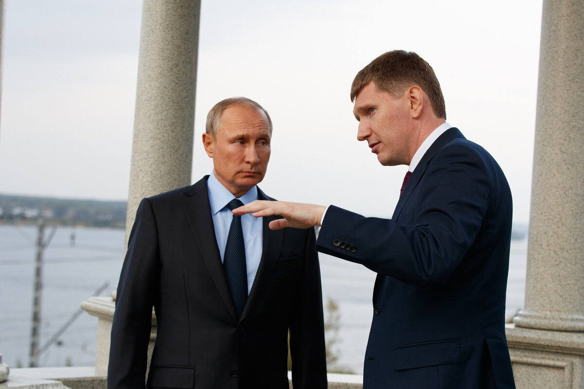 Владимир Путин и Максим Решетников
