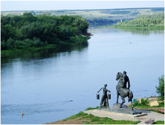 "Тихий Дон" М.Шолохова и скульптурная композиция Аксинья и Григорий. Ну разве не красота?