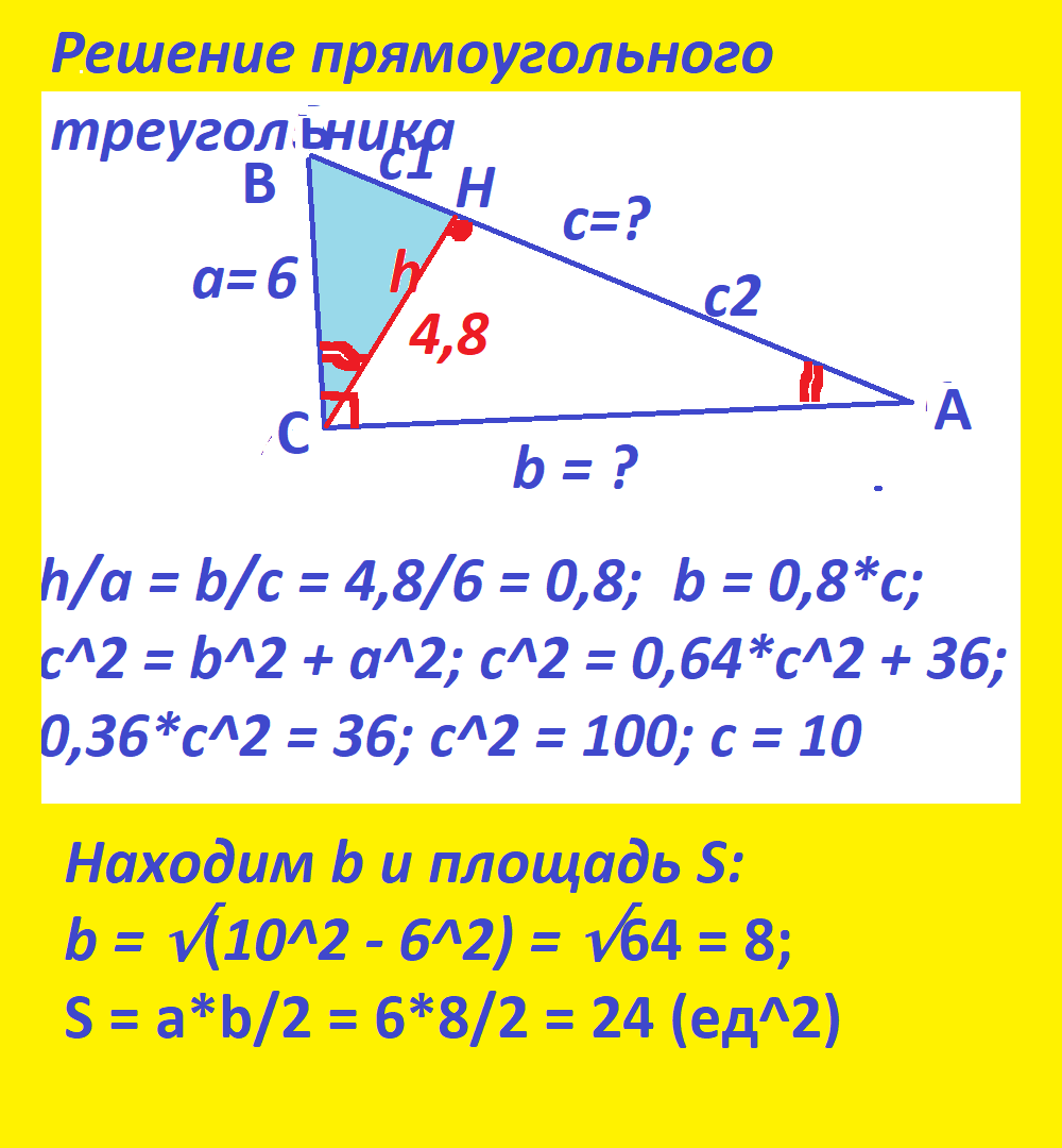 Прямоугольные треугольники: как решать некоторые задачи, решение которых не  найдёшь | Тесты_математика | Дзен