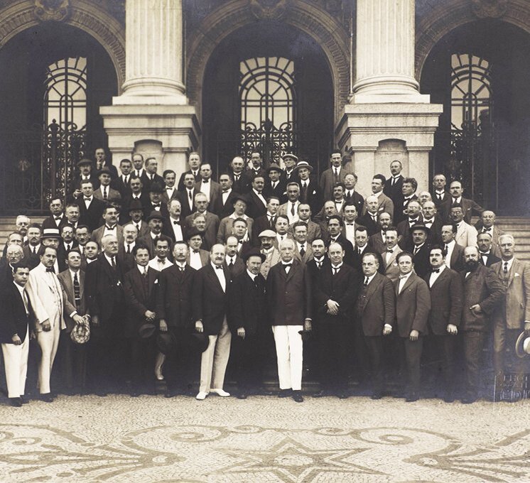 Венский филармонический оркестр (с Рихардом Штраусом), 1927 г. Фото с сайта https://www.wienerphilharmoniker.at