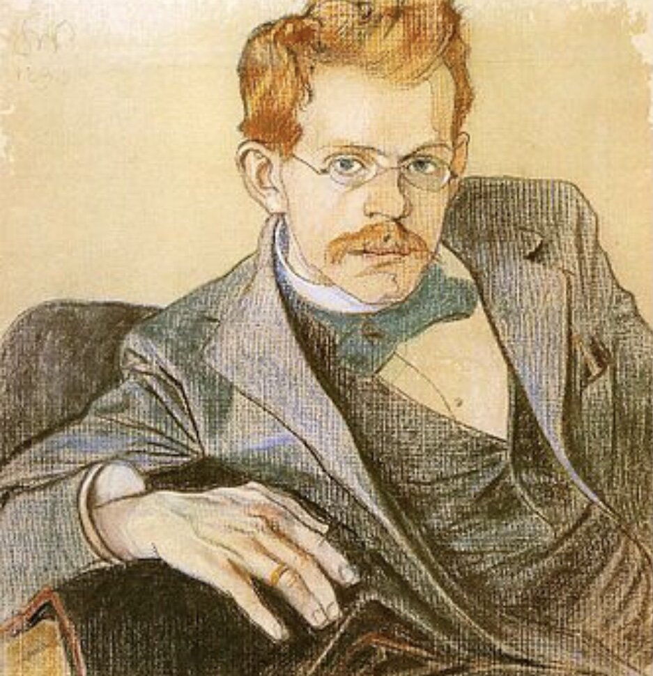 Портрет пана Юзефа  Мехоффера. Худ. Stanisław Wyspiański (1898 г)