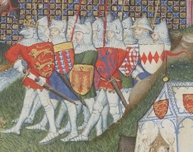 Ричард и знатные сеньоры. Изображение из Википедии