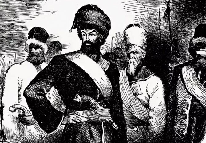 Емельян со своими "полковниками". 