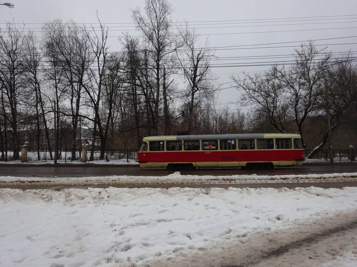 Вагон номер 430 на ул. Тимирязева, 02.01.2017 года