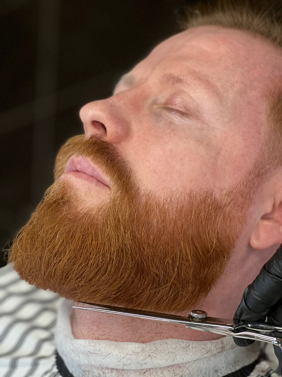 А вы ухаживаете за своей бородой? Для того,чтоб носить бороду,нужно для начала решить за ней ухаживать.нужно регулярно раз в 2-3 недели приходить в мастеру и ровнять ее. А дома нужно пользоваться шампунем для бороды и кондиционером + масло или бальзам для финиша.