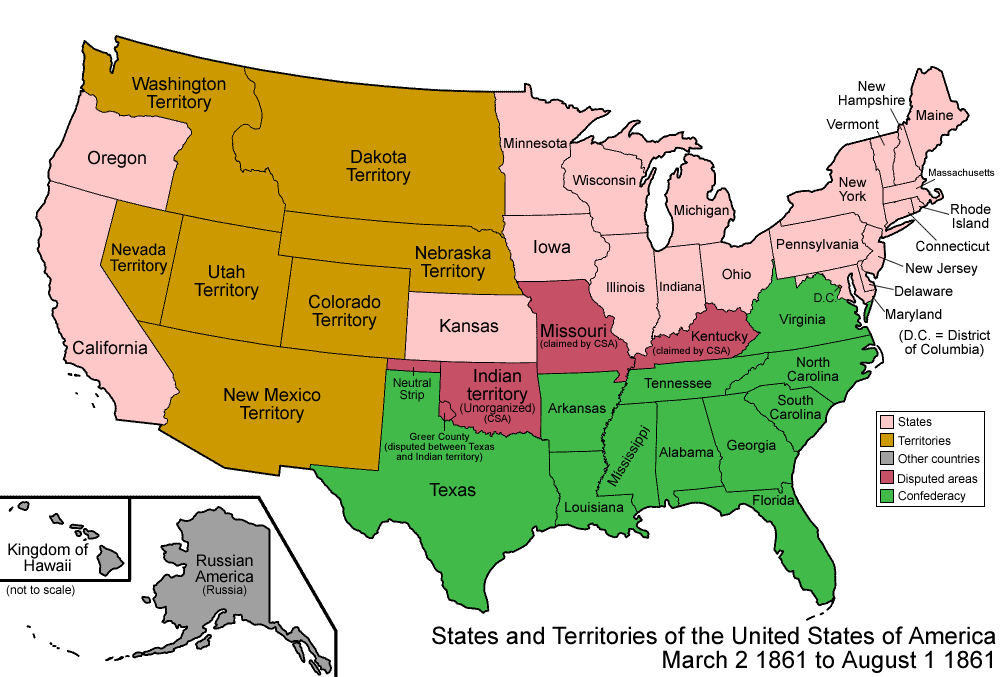 США в 1861 году