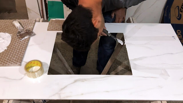 Как сделать раковину из керамической плитки