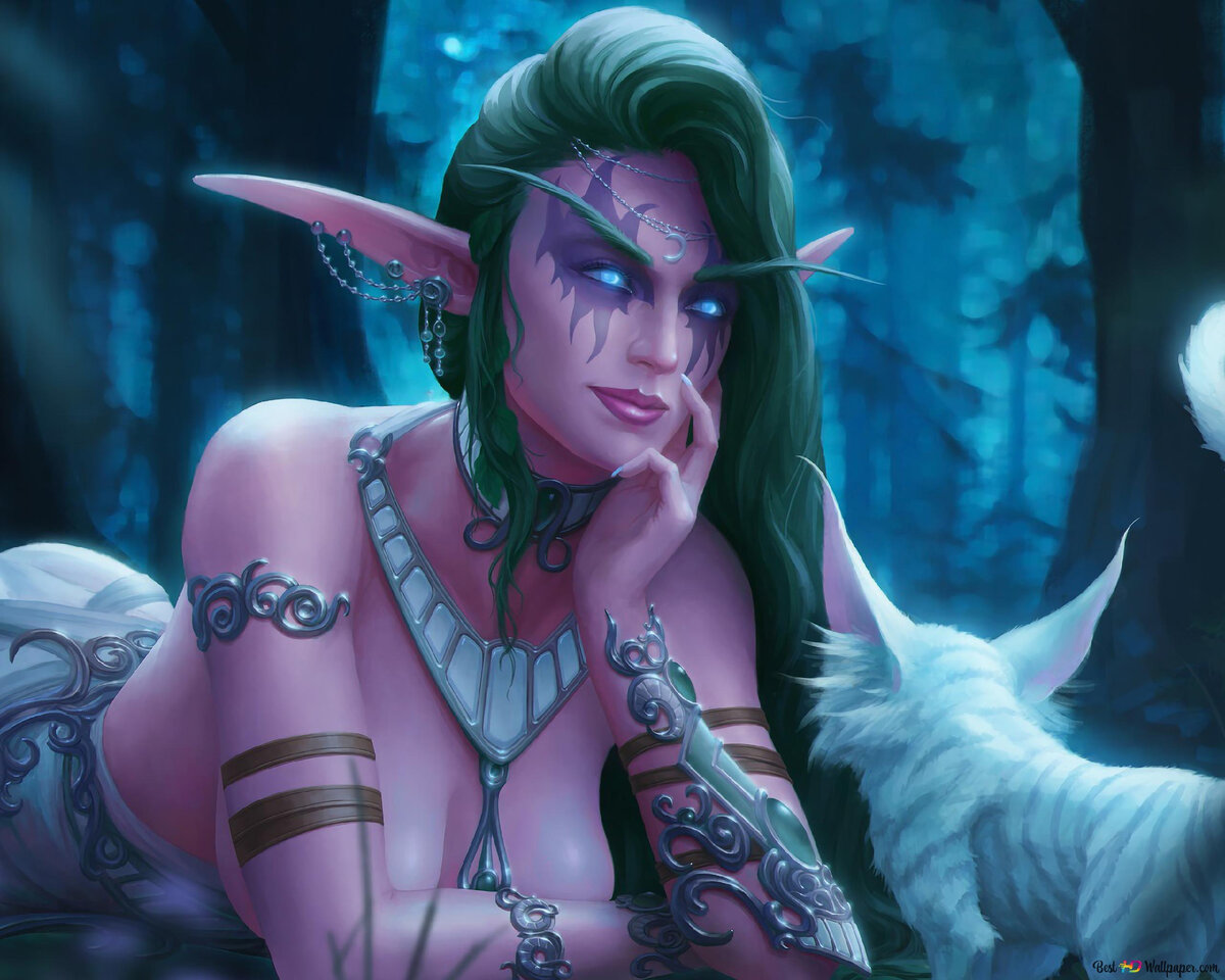 Тиранда славилась не только служением богине, но и своей красотой. Не даром же в нее влюбились двое братьев - Верховный друид Малфурион и тот самый Иллидан Предатель.