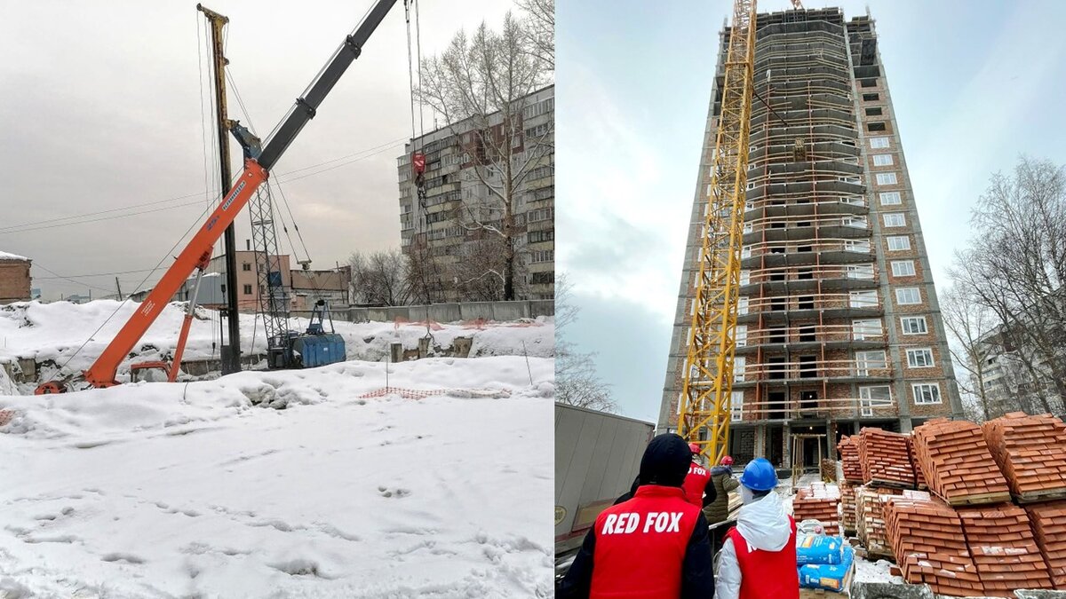 Ровно год назад котлован, а нынче дом возведён.