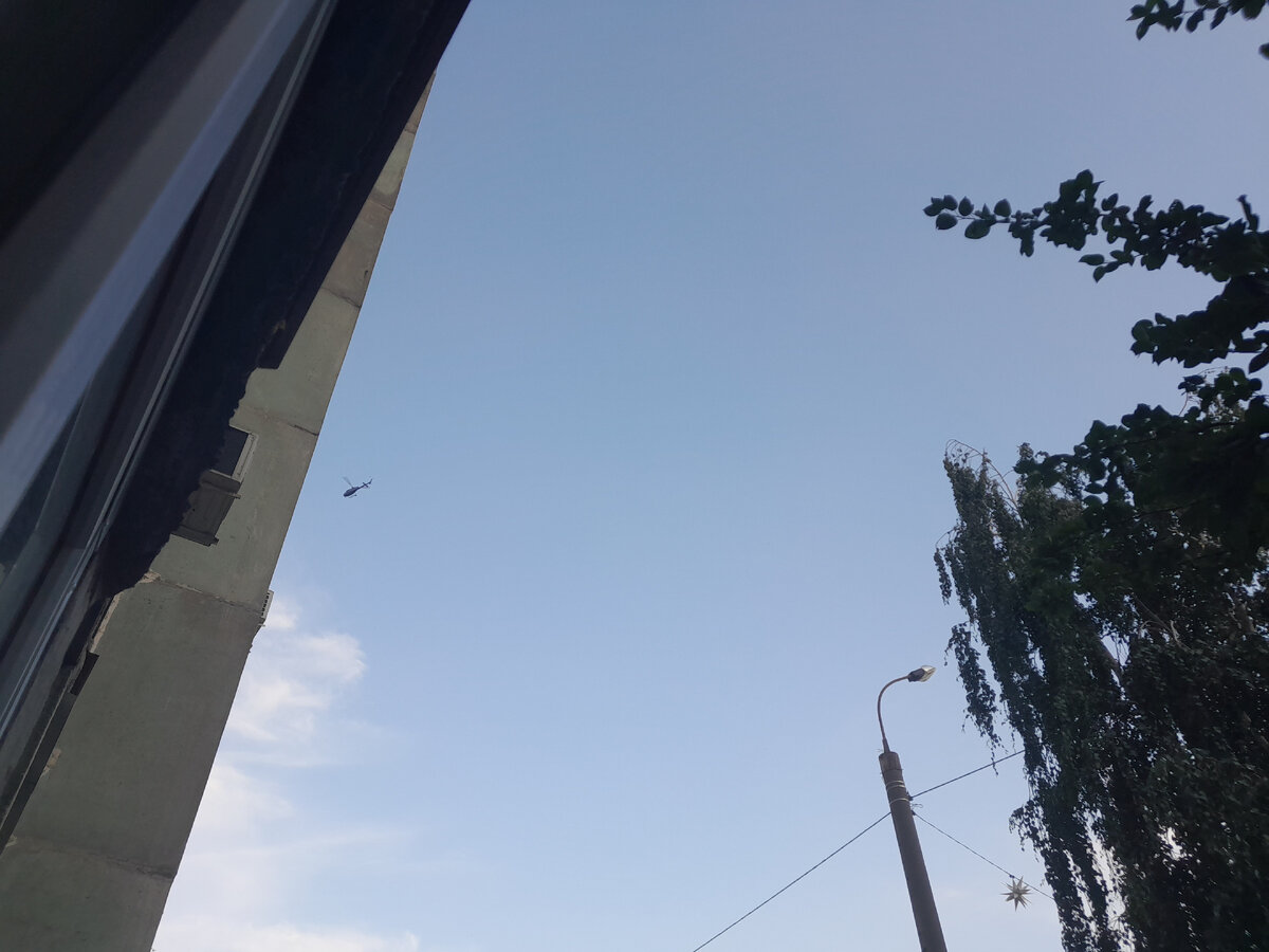 Казань Ломжинская Вертолёт Азино-2 Взлёт Bell