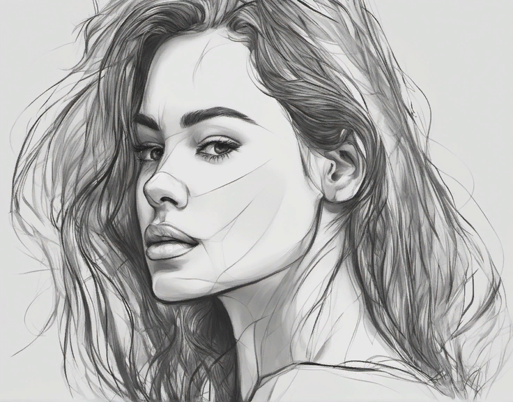 Рисунок женщины.