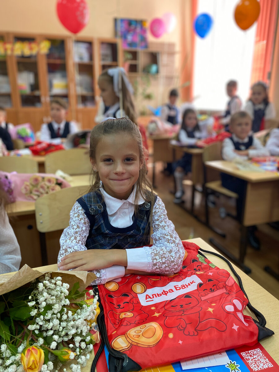 Таисия в своём классе 