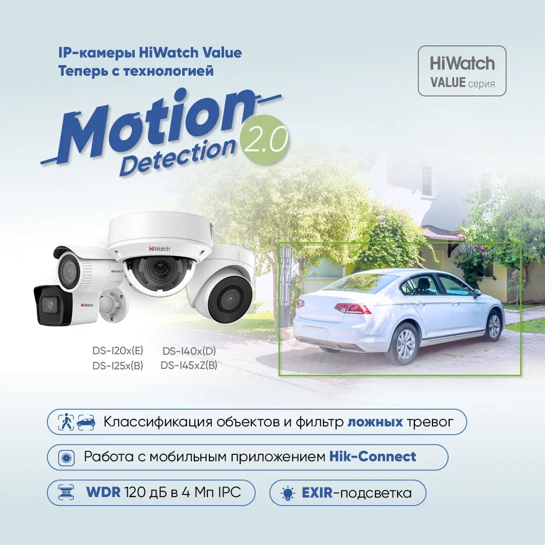 HiWatch – IP-камеры серий DS-I2xx и DS-I4xx