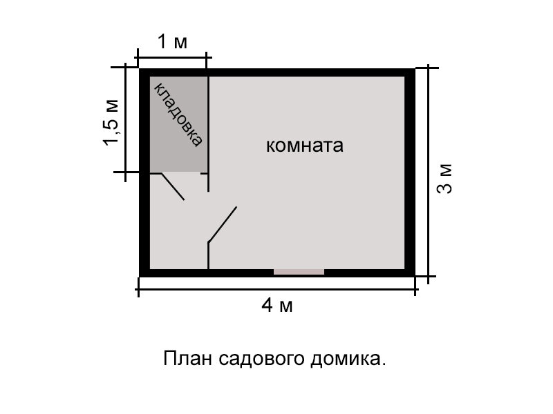 Дачный летний домик.