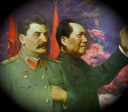 Сталин и мао картина