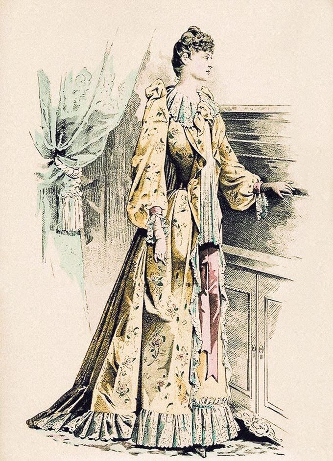                                               Чайное платье для дома