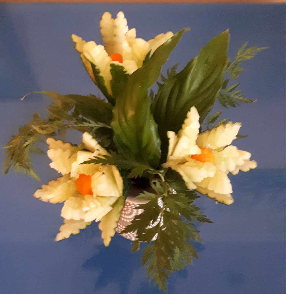 Цветы из огурца! 