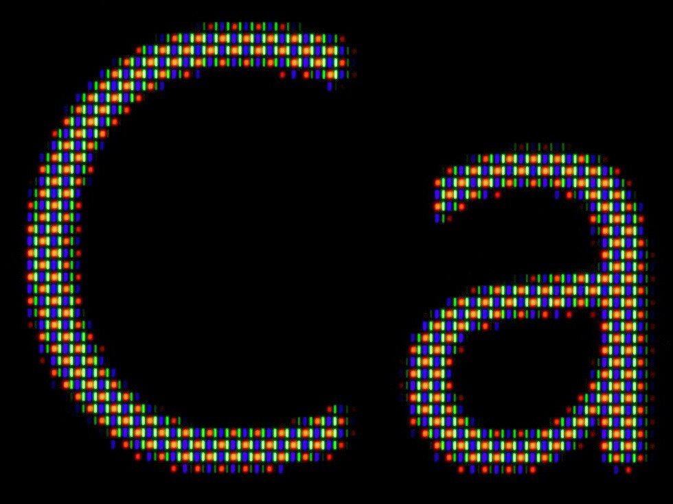 AMOLED матрица: черные пиксели не испускают света 