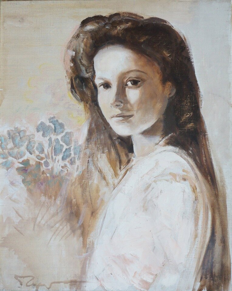 Лидия Чупрякова Женский портрет Татьяна 50×40 хм 2010 г