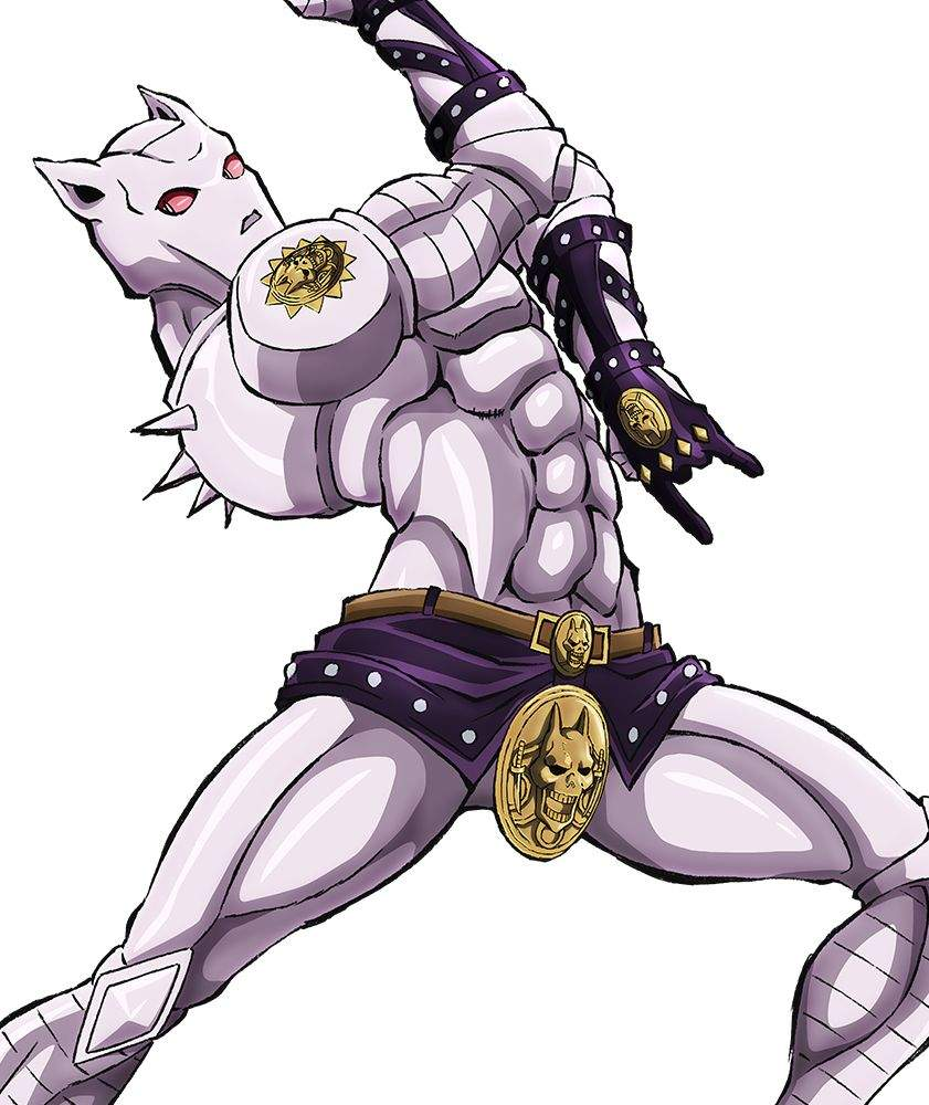 Позирование стенда Killer Queen из аниме адаптации Diamond is Unbreakable
