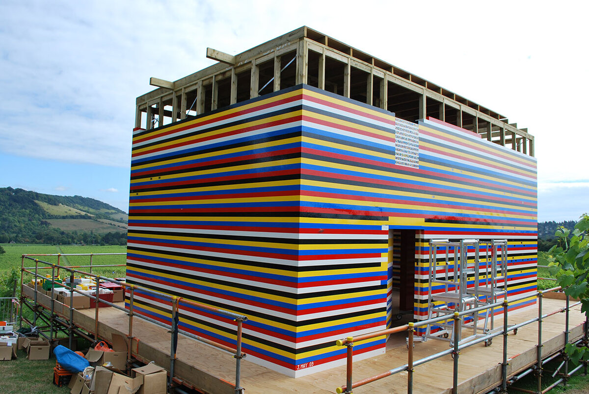 Построен дом на деревянном каркасе