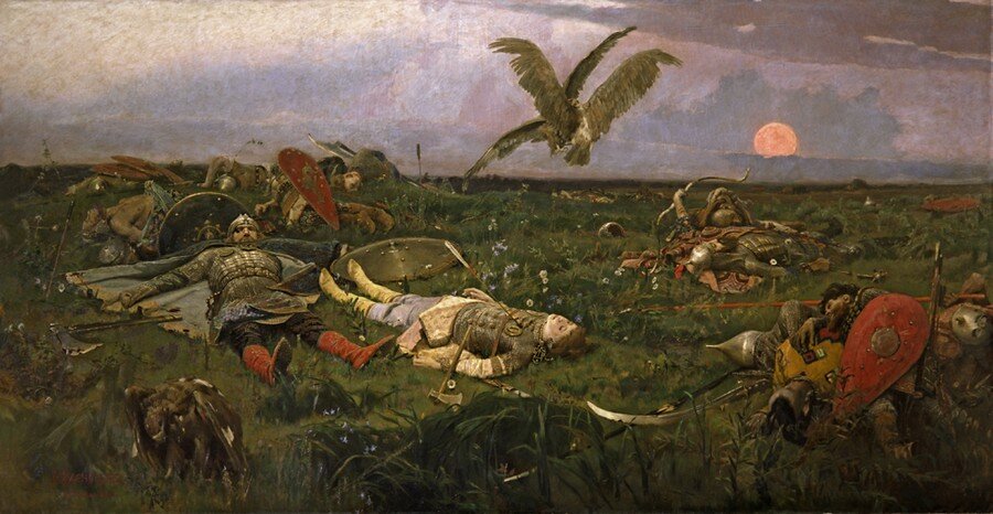 В.М. Васнецов. После побоища Игоря Святославича с половцами.