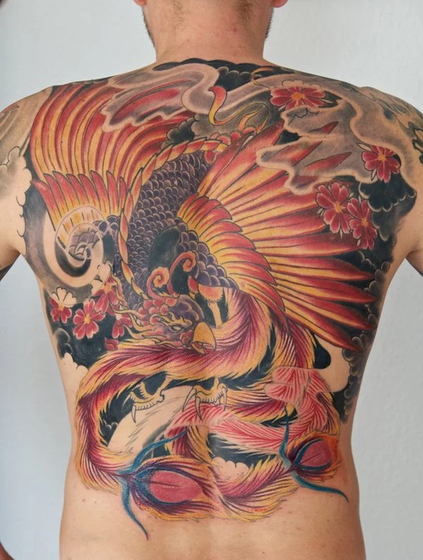 Татуировки дракона и феникса: великолепные идеи и дизайны