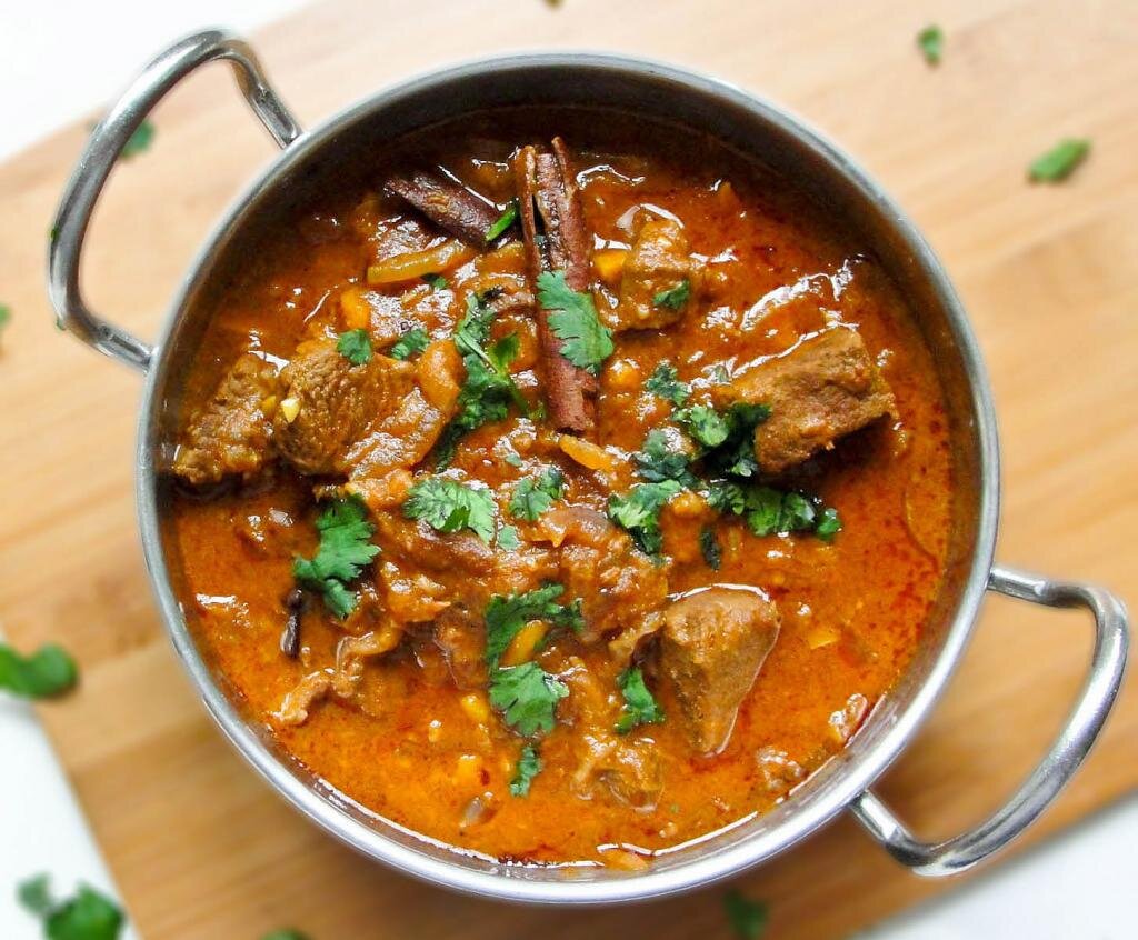 КАРРИ С РУБЛЕНЫМ МЯСОМ