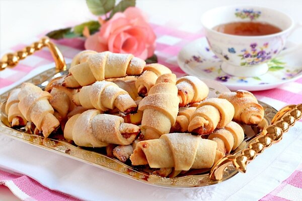 Рогалики на сметане, вот такой результат!