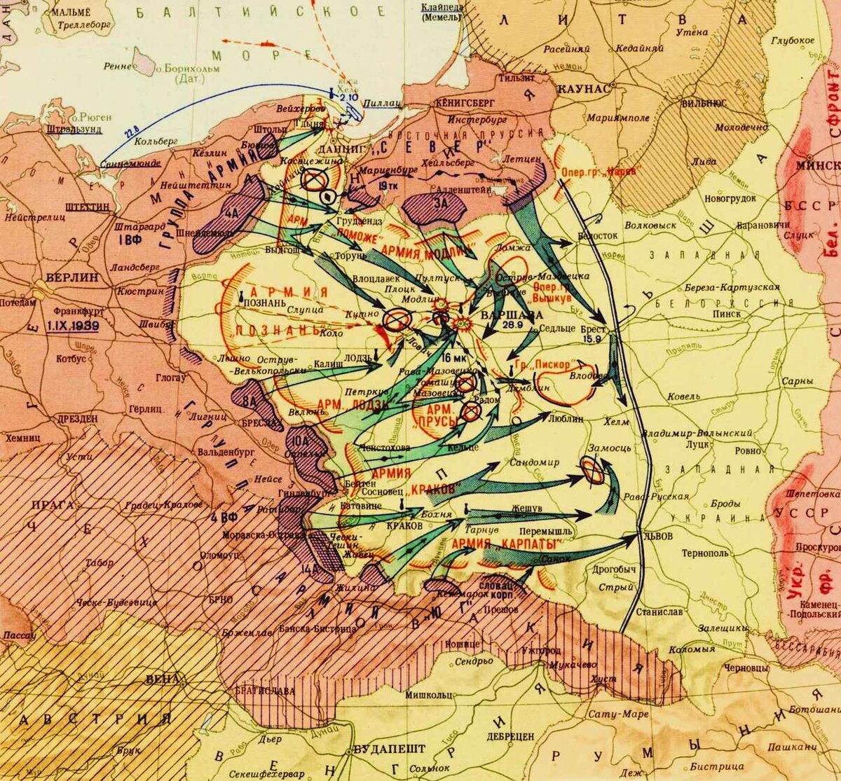 Германия ссср война карта