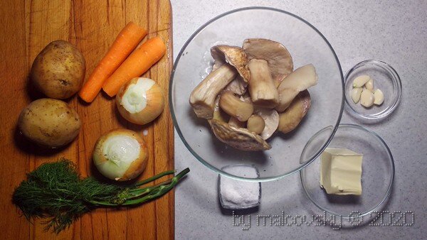 Ингредиенты для грибовницы