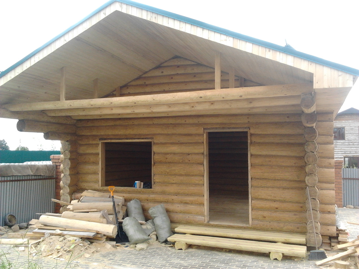 Сруб под усадку. Закрывать ли проемы на зиму?