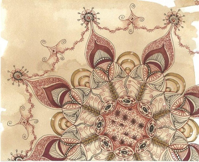 Шикарная мандала в пастельных оттенках