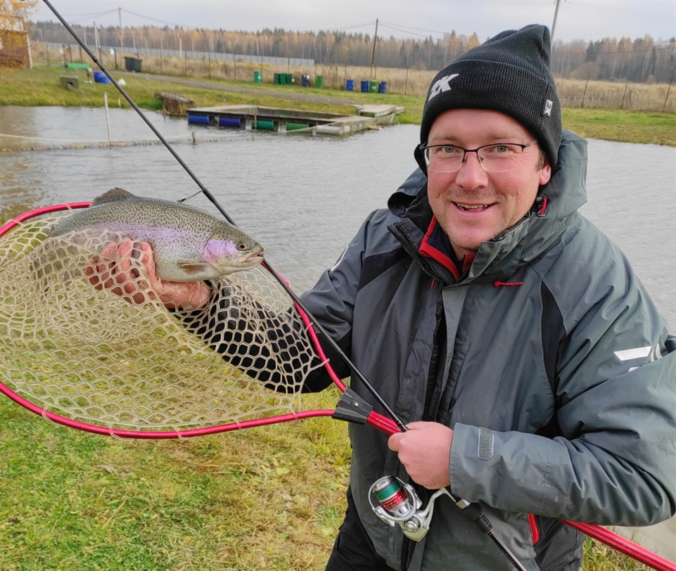 Area trout. Москанелла. Маска Нелл. Форелевые пруды в Белоруссии.