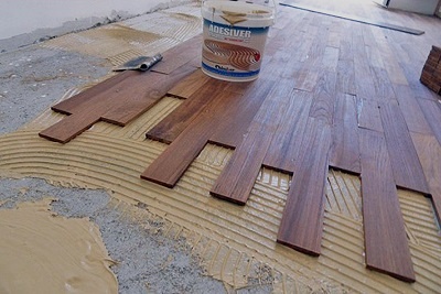 Укладка штучного паркета