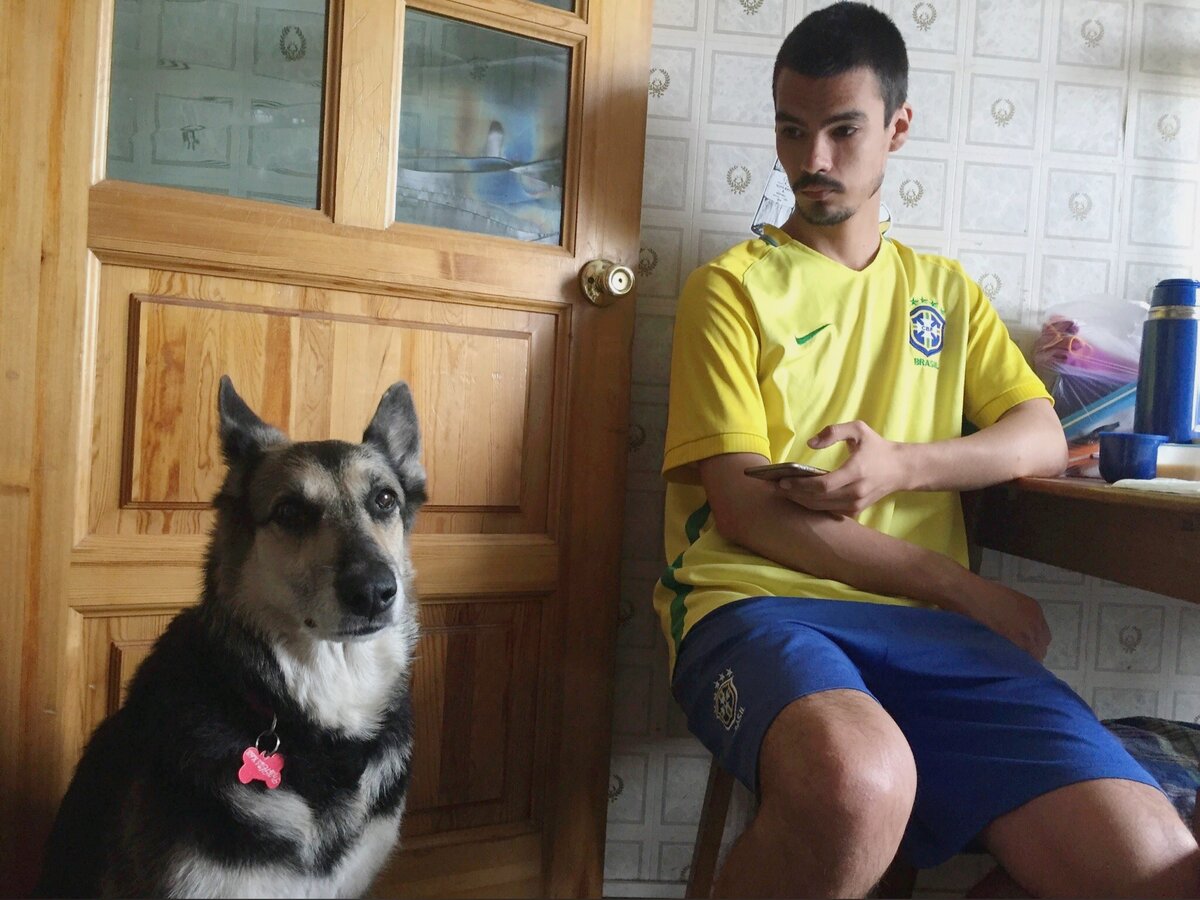 Я в гостях, где любят животных. Кстати, проблема бродячих собак в Красноярске тоже актуальна