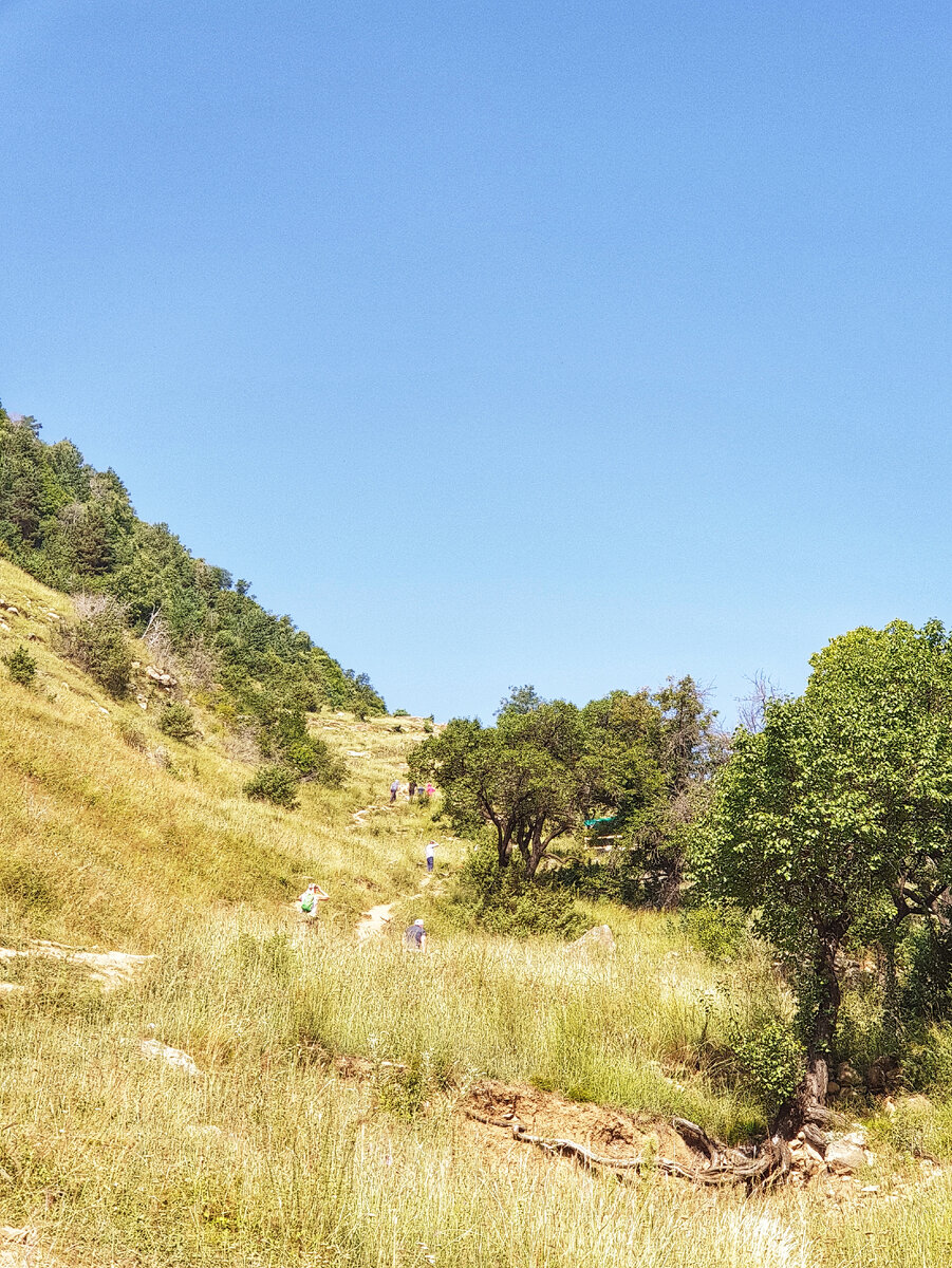 Начало подъема на гору