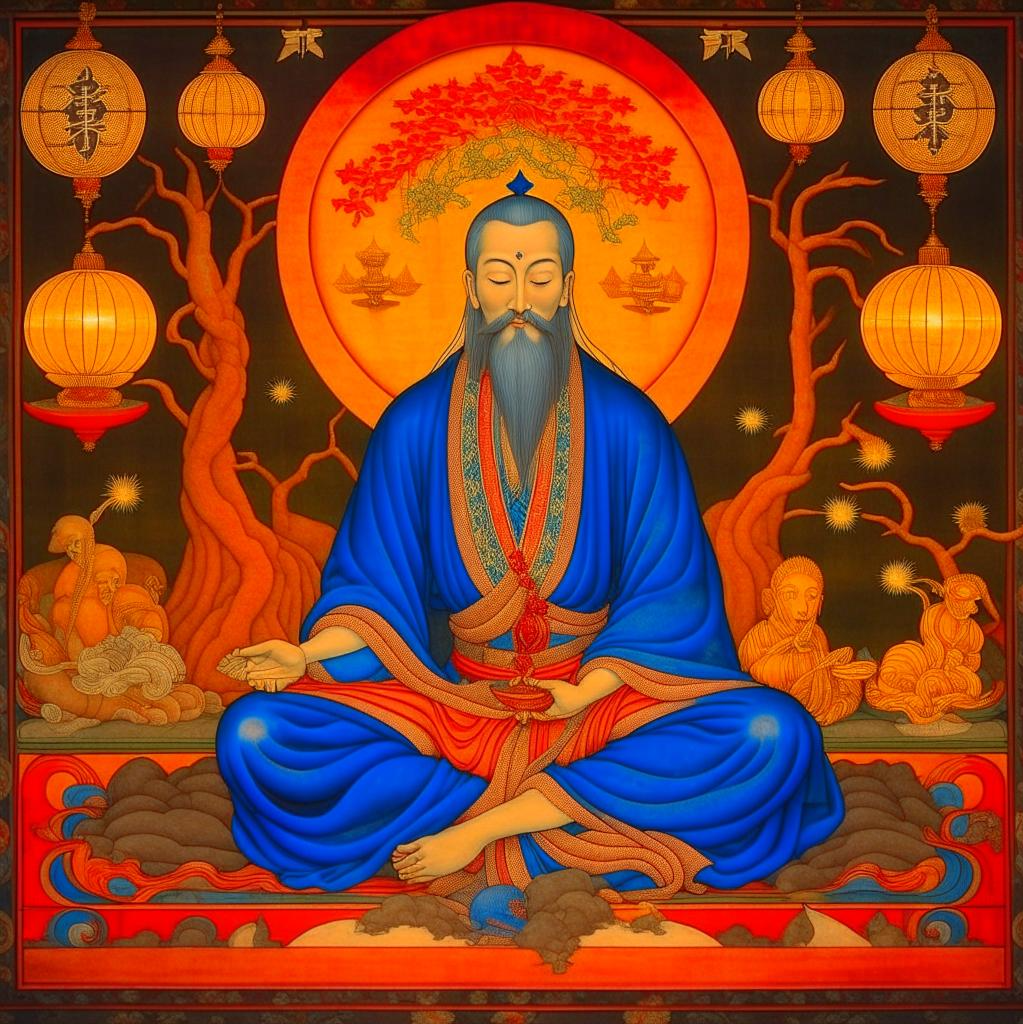 Просветленный человек, портрет от нейросети Kandinsky 2.2