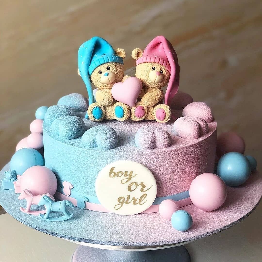 Gender Reveal Party торт