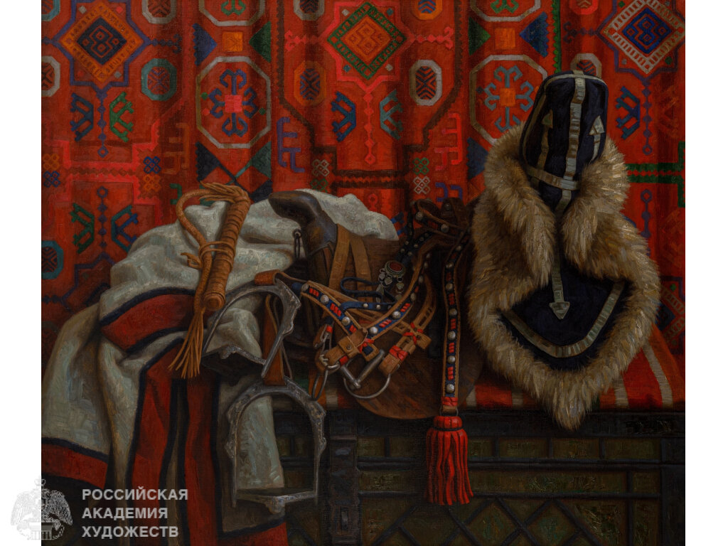 Р.Хабиров. «Юлга» 110х130 см. хм, 2023г. Собственность автора