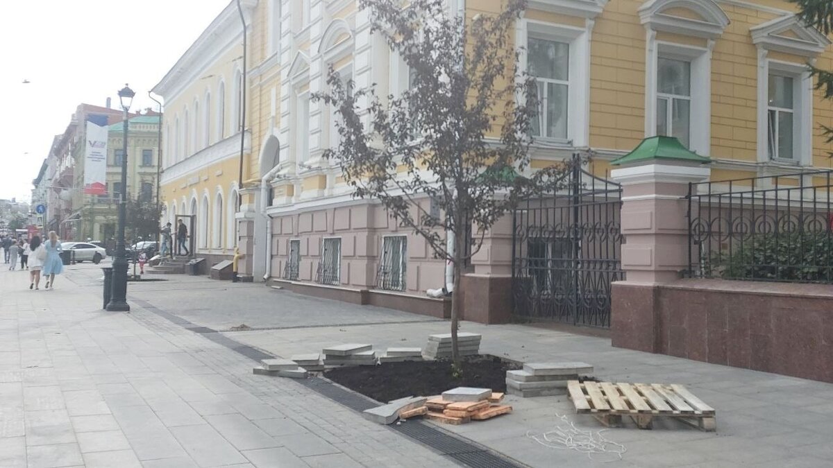     15 яблонь высадили на Большой Покровской в рамках работ по озеленению. Об этом рассказал глава Нижнего Новгорода Юрий Шалабаев, опубликовав пост в Telegram.