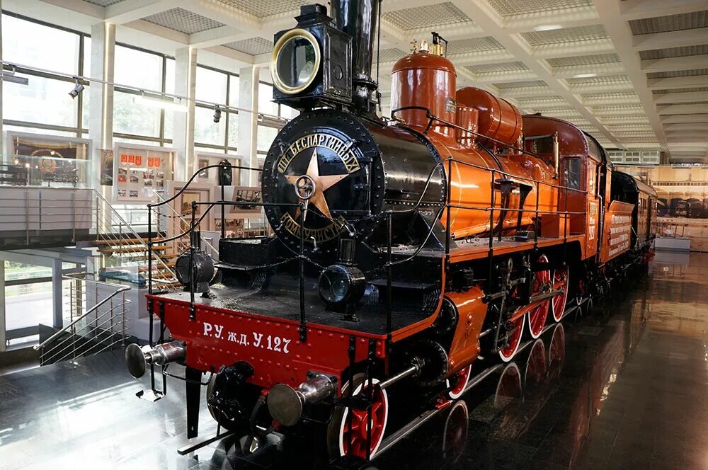 Экспозиция в музее Московской железной дороги. 