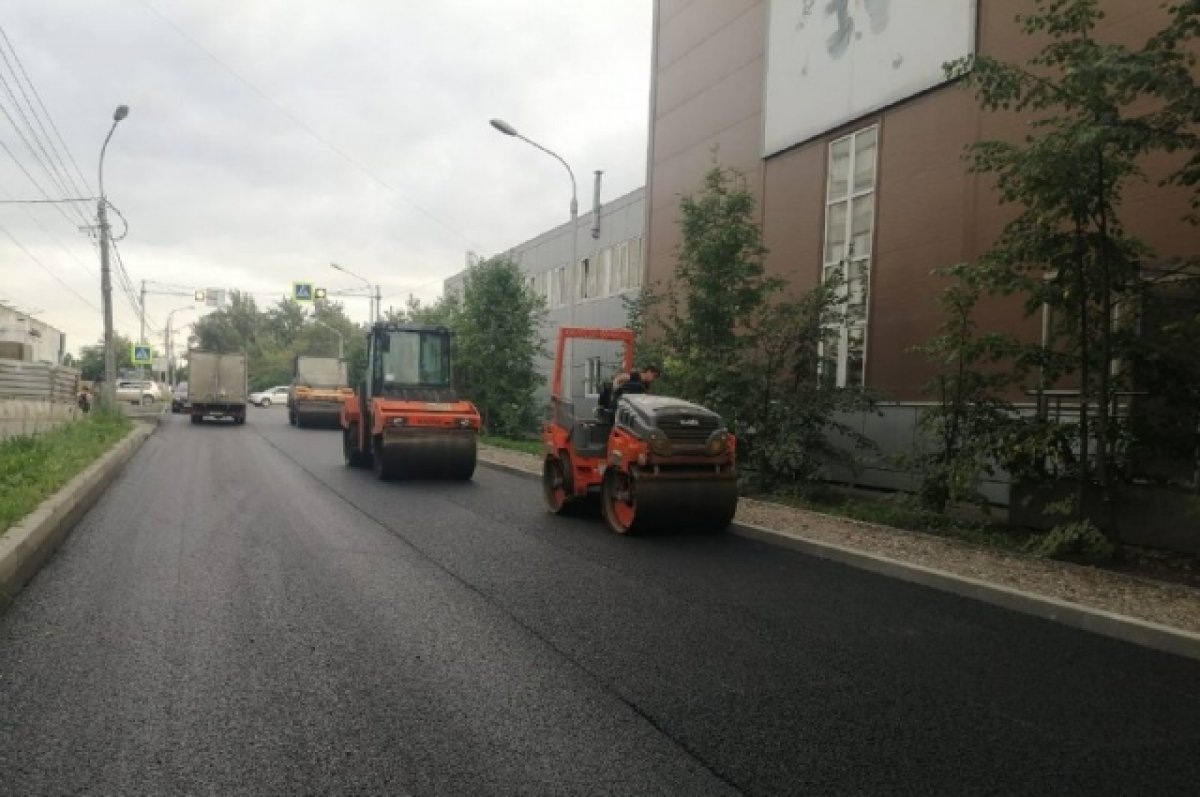    В Красноярске завершается комплексный ремонт на улице Воронова