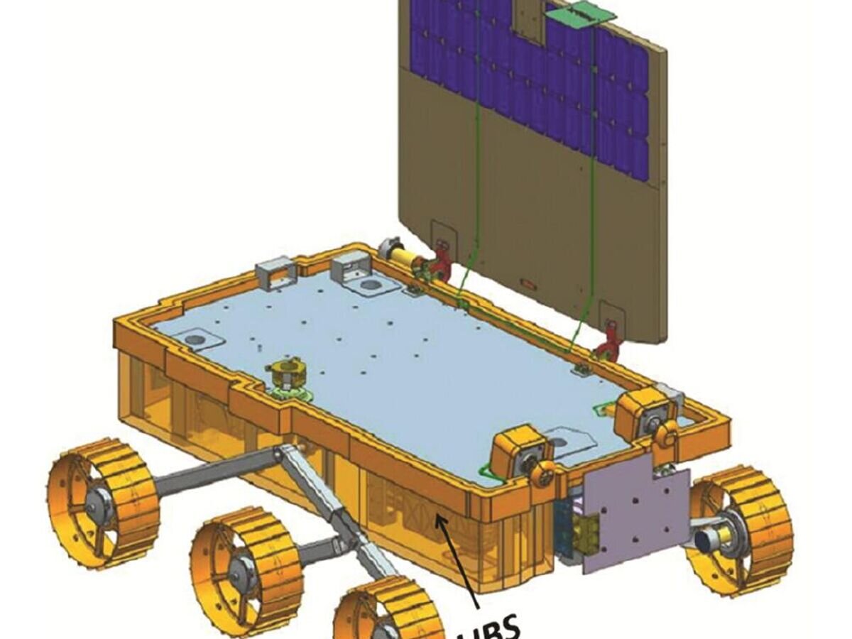    Модель ровера Чандраян© A. S. Laxmiprasad/CURRENT SCIENCE
